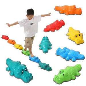 Bambini coccodrillo equilibrio pietra giocattoli Montessori integrazione sensoriale allenamento gioco all'aperto pietre miliari per i bambini