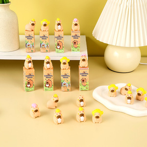 Gomme à effacer CapyBara en forme de capybara de dessin animé, cadeau pour étudiant, pour usage scolaire - Product Image 3