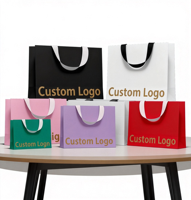 Sacs en papier avec logo personnalisé, ceinture intérieure, pour chaussures, chaussettes, épaisseur 230 g/m², haute qualité, directement de l'usine, sacs de shopping pour vêtements