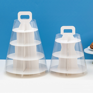 Customer Favorite Afternoon Tea Cupcake Uncovered Cake Stand Display Tray Cake Box - Product Image 2