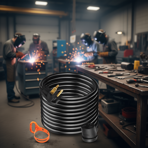 Cable de Alimentación para Soldador, 30 Amperios, 25 Pies, Calibre 10, Enchufe 6-50, para Soldadura MIG - Product Image 2