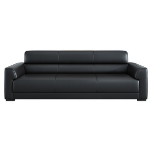 Divano da Ufficio Semplice per Dirigenti, Piccolo Divano a Tre Posti in Pelle con Funzione Letto <span class=keywords><strong>e</strong></span> Tavolino da Caffè - Product Image 5