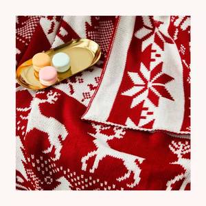 Offre Spéciale Doux Personnalisé Acrylique Épais Tricoté <span class=keywords><strong>Couverture</strong></span> <span class=keywords><strong>De</strong></span> Noël Super Jet Cosy <span class=keywords><strong>Couverture</strong></span> Pour voyage - Product Image 2