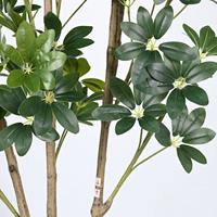 NINI Vente Chaude Plantes Vertes Artificielles Haut de Gamme de Luxe pour Extérieur, Personnalisées, en Bois de Pied-de-Poule, pour Décoration Maison et Hôtel