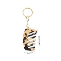 Peignes à cheveux miniatures en acétate blanc avec logo personnalisé, motif marbré, à dents larges, démêlants, accessoires porte-clés, vente en gros