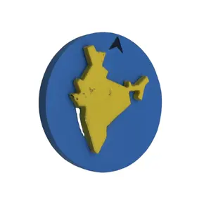 木制微型世界印度地图儿童玩具教育廉价玩具