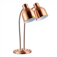 Lampe chauffante alimentaire en fer rose doré Dingyong pour buffet, chauffe-plat électrique de bureau, lampes chauffantes électriques