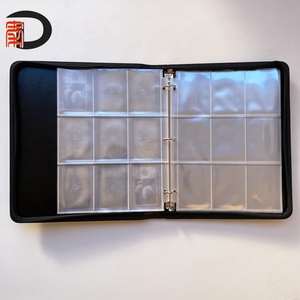 2025 giao dịch thẻ chất kết dính phù hợp với thẻ 360, dây kéo thẻ Album 9 túi mỗi trang 20 trang thư mục tập tin với 3 vòng chất kết dính - Product Image 5