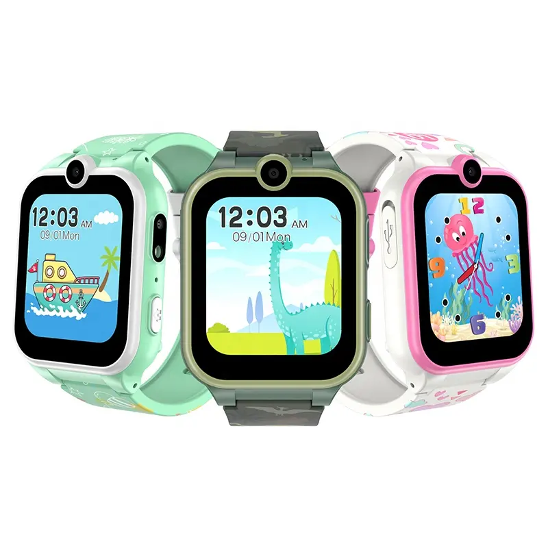 2022 New Arrival Kids Smart Watch 2G Fitness Tracker Camera SOS Call Smartwatch with 18 games for Children