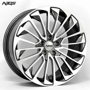 NJQS Dövme Binek Otomobil Alüminyum Yedek Parça Jant Göbekleri Çok Kollu Gümüş Kaplama Döküm Jant SUV Ford Mustang Volkswagen için - Product Image 1