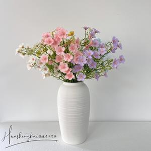 Bouquet de fleurs artificielles en soie rose et violette pour mariage et décoration intérieure - Product Image 3