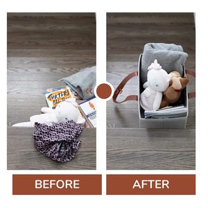 Hộp Đựng Đồ Bằng Vải Cho Cầu Thang Trải Thảm, Giỏ Có Thể Gập Lại Thiết Kế Độc Đáo Có Nắp Cho Cầu Thang Đựng Quần Áo - Product Image 2