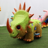 Voiture dinosaure à monnayeur pour parc extérieur, idéale pour centres commerciaux et location commerciale, en vente