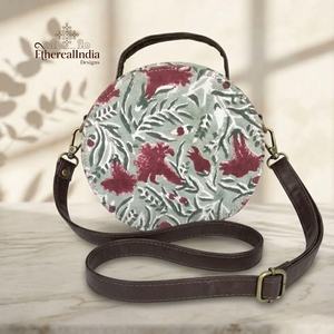 Handcrafted Floral Mini <b>Backpack</b> Bag Cotton Convertible Crossbody Sling <b>Purse</b> Small Travel Bag Bulk Export India - Product Image 5