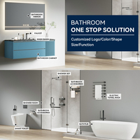 Salle de bain personnalisée siphon en S cuvette de toilette à chasse d'eau toilette monobloc en céramique