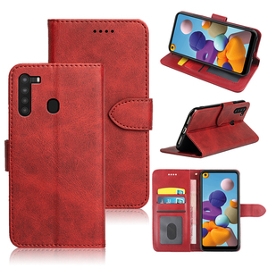 Funda de cuero PU para teléfono móvil Samsung, carcasa de lujo de negocios, lisa, con tapa, A01, A21, A41, EU, A71, 5G, 4G, A12, 5G, A21S, <span class=keywords><strong>M31</strong></span> - Product Image 1