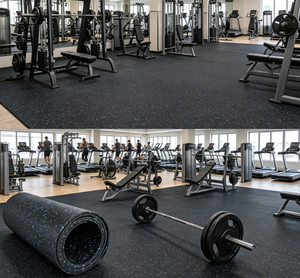 Anti-slip EPDM Gym Rubber Flooring <b>Rolls</b> Tiles/Sports Equipments Rubber <b>Mat</b> - Product Image 2