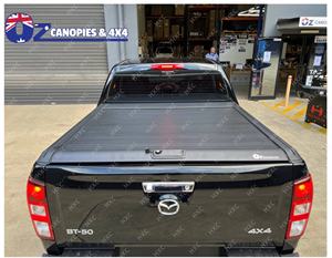Meilleur protecteur de lit de camion à auvent à trois volets Offre Spéciale couvercle de coffre arrière en aluminium pour Mazda BT50 Nissan Navara NP300 <span class=keywords><strong>Ranger</strong></span> - Product Image 2