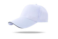 Casquette de baseball vierge à 5 panneaux, personnalisable avec logo imprimé par transfert thermique, en sergé de polyester durable, réglable, unisexe, pour le sport, vente en gros