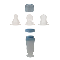Ensemble de biberons en silicone magique 3-en-1 OEM, design unique, personnalisation d'usine pour les bébés de 0 à 12 mois, inclut cuillère et tétine