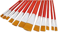 Ensemble de 12 stylos à poils pour peinture, or, pièces, pour la peinture des feuilles d'or, comestibles, pour l'huile