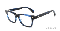 Gafas de Lectura Ópticas Unisex YIGOU G9051-1 de Alta Calidad, Montura Cuadrada TR90, Color Negro, con Bloqueo de Luz Azul, Diseño Decorativo para Todos