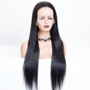 Suministro directo de fábrica de <span class=keywords><strong>la</strong></span> más alta calidad de cabello humano personalizado HD Peluca de encaje Color natural Cabello largo - Product Image 5