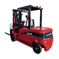 Prix Usine Nouveau Chariot Élévateur Électrique RONGYU RY100 500kg 1T 1.5T Batterie Lithium-Ion Pneus Pleins Mât Hydraulique 2 Étages