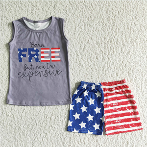 Sibling Baby Girls Boys 4th Of July Free Holiday <b>Clothes</b> Sets - Product Image 6