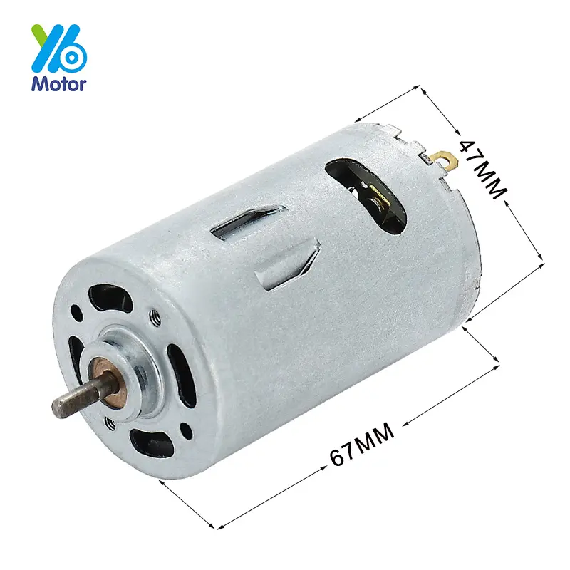 YB Mạnh Mẽ 21000 Rpm 6V 12 V 18V Nhỏ Micro Điện 775 DC Carbon Động Cơ Bàn Chải Cho Đứng Fan