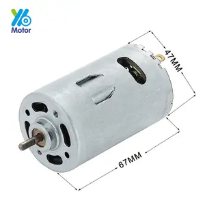 YB Motor sikat karbon elektrik mikro 21000 DC, Motor sikat karbon kecil 775 RPM 6v 12 v 18v kuat untuk kipas berdiri