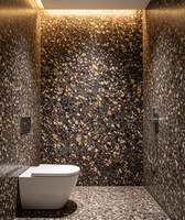 Dalles et panneaux en terrazzo écologiques personnalisés, solutions de revêtement de sol résistantes aux taches pour les hôtels, utilisation en intérieur et dessus de table, design moderne