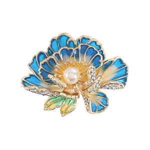 Bros Peony Mewah Baru dari Paduan Logam Gaya Cina, Pin Bunga 3D Elegan, Hadiah Pesta Pernikahan Pertunangan, Aksesori Pakaian - Product Image 6