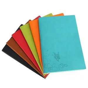 Cuaderno diario de cuero A5 de lujo, Cuaderno Diario con logotipo personalizado