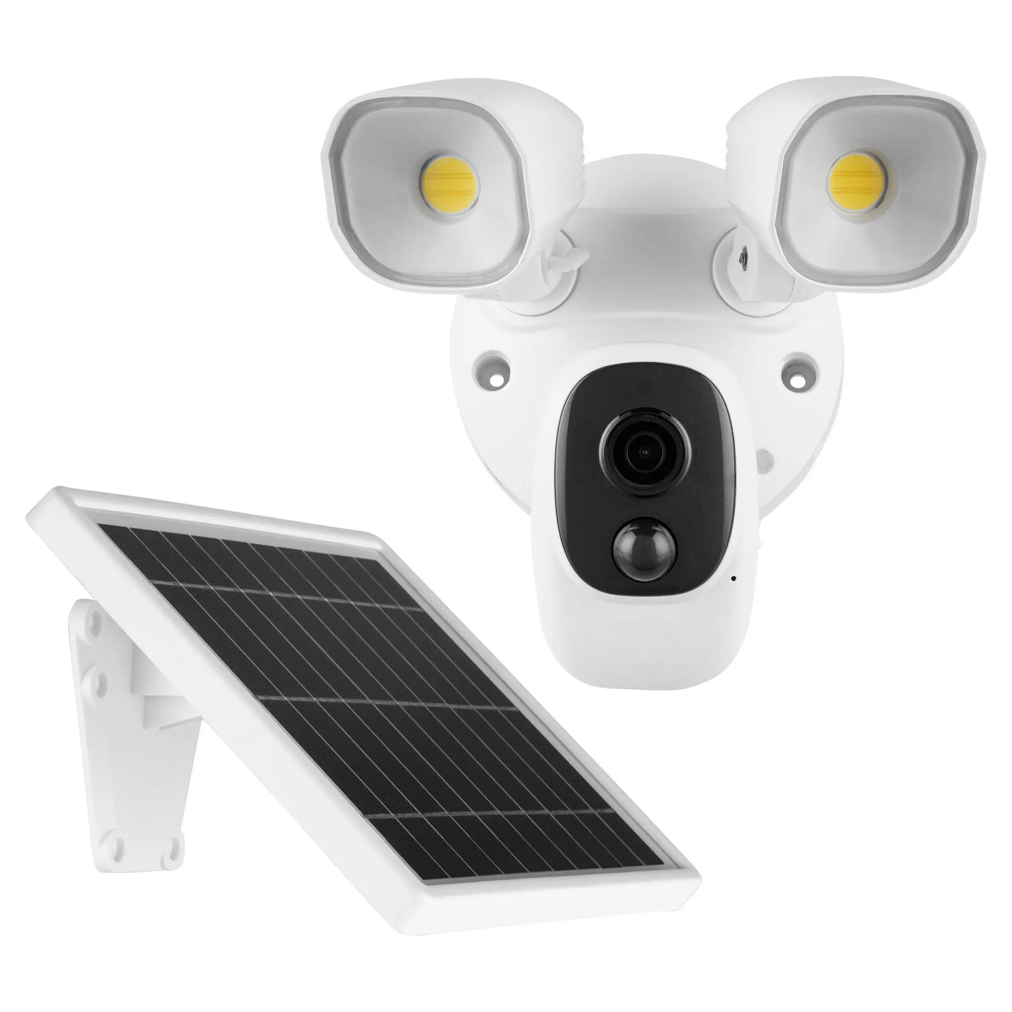 Tuya Smart 1000LM Flutlicht WIFI 12000mAh Akku 5W Solar CCTV Sicherheits überwachung Alexa Google Spotlight Kamera IP66 1080P