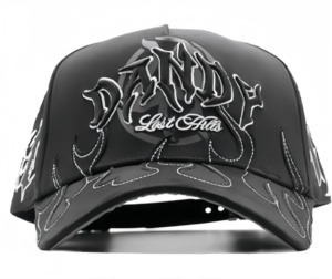 Gorras de Béisbol Originales Deportivas 2025 con Bordado a Mano, Forro de Satén Común, Visera de Gamuza Negra de 5 Paneles con Caja - Product Image 4