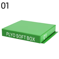 Boîte de saut pliométrique 4-en-1 en cuir PU souple avec noyau en mousse dense pour un entraînement explosif sécurisé et une hauteur réglable