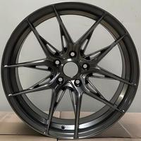 Jantes noires métaux foncés usinées 18 19 20 21 pouces 5x114.3 5x120 5x112 Split Y pour 350Z Civic Si