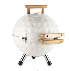 12 Hoặc 14 Inch Than Nướng Trong Nhà Ngoài Trời Vòng Có Thể Gập Lại Hình Thể Thao Golf Shape Lớn Than Ngoài Trời BBQ <span class=keywords><strong>Grill</strong></span> - Product Image 1