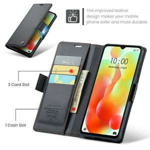 CaseMe-Portefeuille RFID vintage pour Redmi 13C 12 C 11A Note 13 Pro 4G, étui magnétique pour cartes de crédit, étui à rabat pour Redmi 13C - Product Image 2
