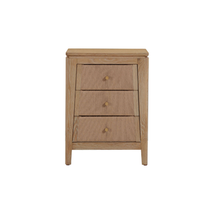 Colección ELYSIUM, Muebles de Dormitorio de Diseño Moderno de Alta Calidad, Mesa de Noche de Madera de Roble Macizo con 3 Cajones - Product Image 3