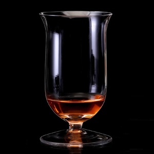 Venta al por mayor handmade180ml Whisky Ron Clear Beer Glasses Cup Tulipanes Shape Glass Lead Free Crystal Wine Drinking Cup With Short Stem - Product Image 2