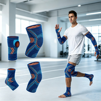 WOSWEIR Support de genou sportif, attelle de cheville en nylon, attelle de poignet pour la course, le basketball, la gym, l'entraînement, soulagement des douleurs articulaires