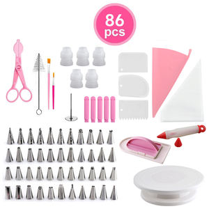 Kit de 86/85/83/1 Piezas para Decoración de Pasteles, Juego de Boquillas para Repostería, Herramienta para Hornear, Soporte Giratorio, Equipo - Product Image 2