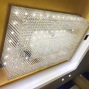 Tùy Chỉnh K9 Vàng Đèn Chùm Pha Lê Hiện Đại Sang Trọng Dẫn Đèn Trần Cho Khách Sạn Biệt Thự Điều Khiển Từ Xa Phòng Chiếu Sáng Hình Bầu Dục Dài - Product Image 4