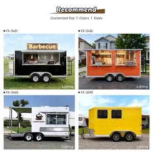 <span class=keywords><strong>Remolque</strong></span> de Comida Personalizado JINLIJING con Certificación DOT, Totalmente Equipado, Cocina Móvil para Hot Dogs, Pizza, Café, Helados - Product Image 2