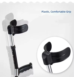 Muleta Multiusos para Antebrazo, Aleación <span class=keywords><strong>de</strong></span> Aluminio, Ajustable, Soporte <span class=keywords><strong>de</strong></span> Codo, Antideslizante, para Todo Terreno, Ayuda para la Movilidad - Product Image 4