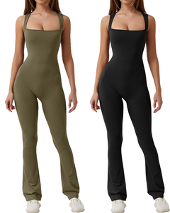 Conjunto de Yoga Deportivo para Mujer, de Alta Calidad, Transpirable, con Cintura Elástica Cruzada - Product Image 1