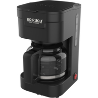Machine à Café Filtre Électrique Automatique American Hotel 5 Tasses 650W 60Hz, Couleurs Noir et Blanc