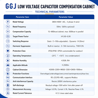 Gabinete de Corrección del Factor de Potencia GGJ, Banco de Condensadores de Compensación de Energía Reactiva Automática de Bajo Voltaje con Solución Personalizada